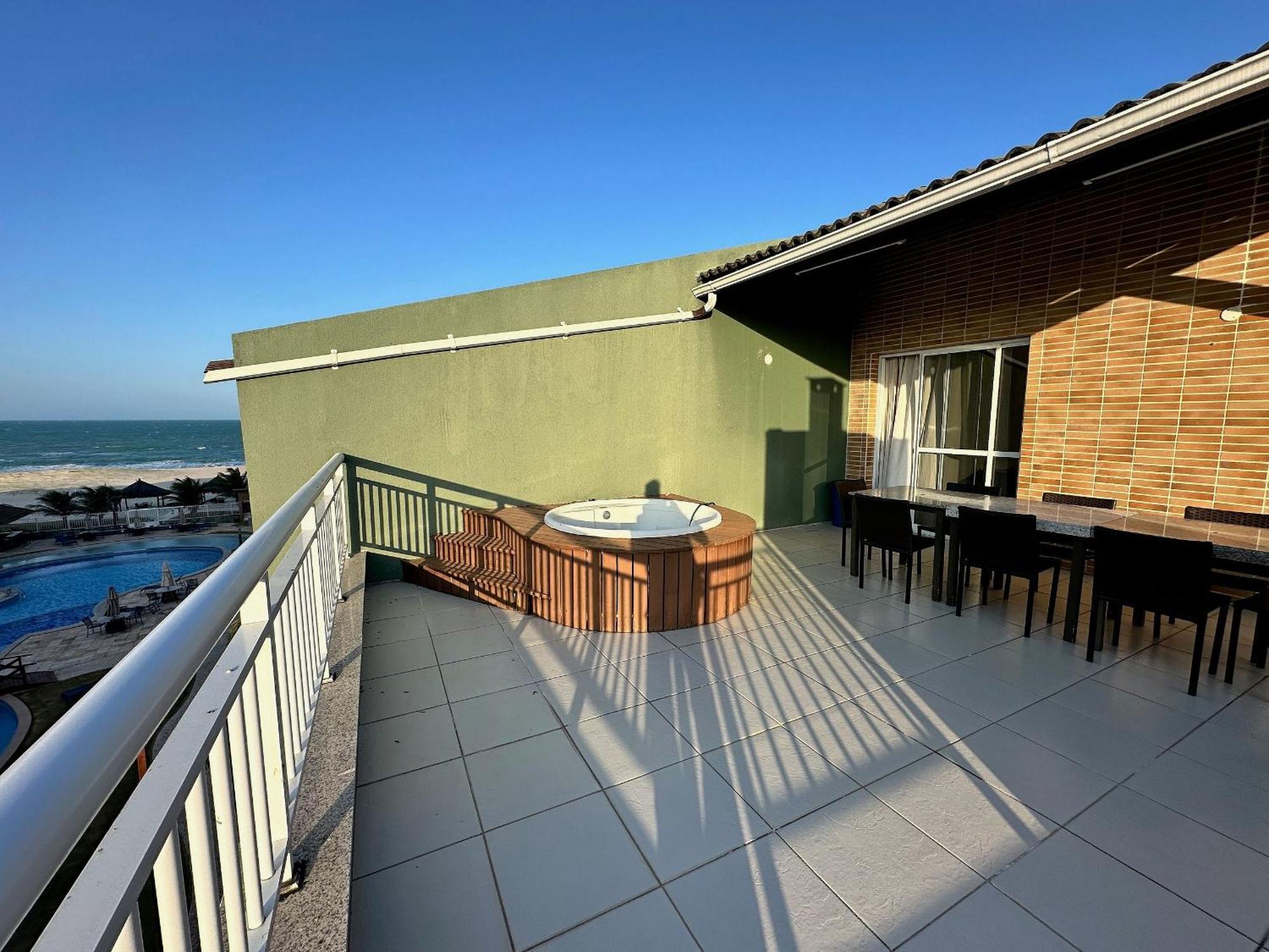 Terramaris - Aptos Vista Mar, Pe Na Areia, Vizinho Ao B Park Aquiraz Eksteriør bilde