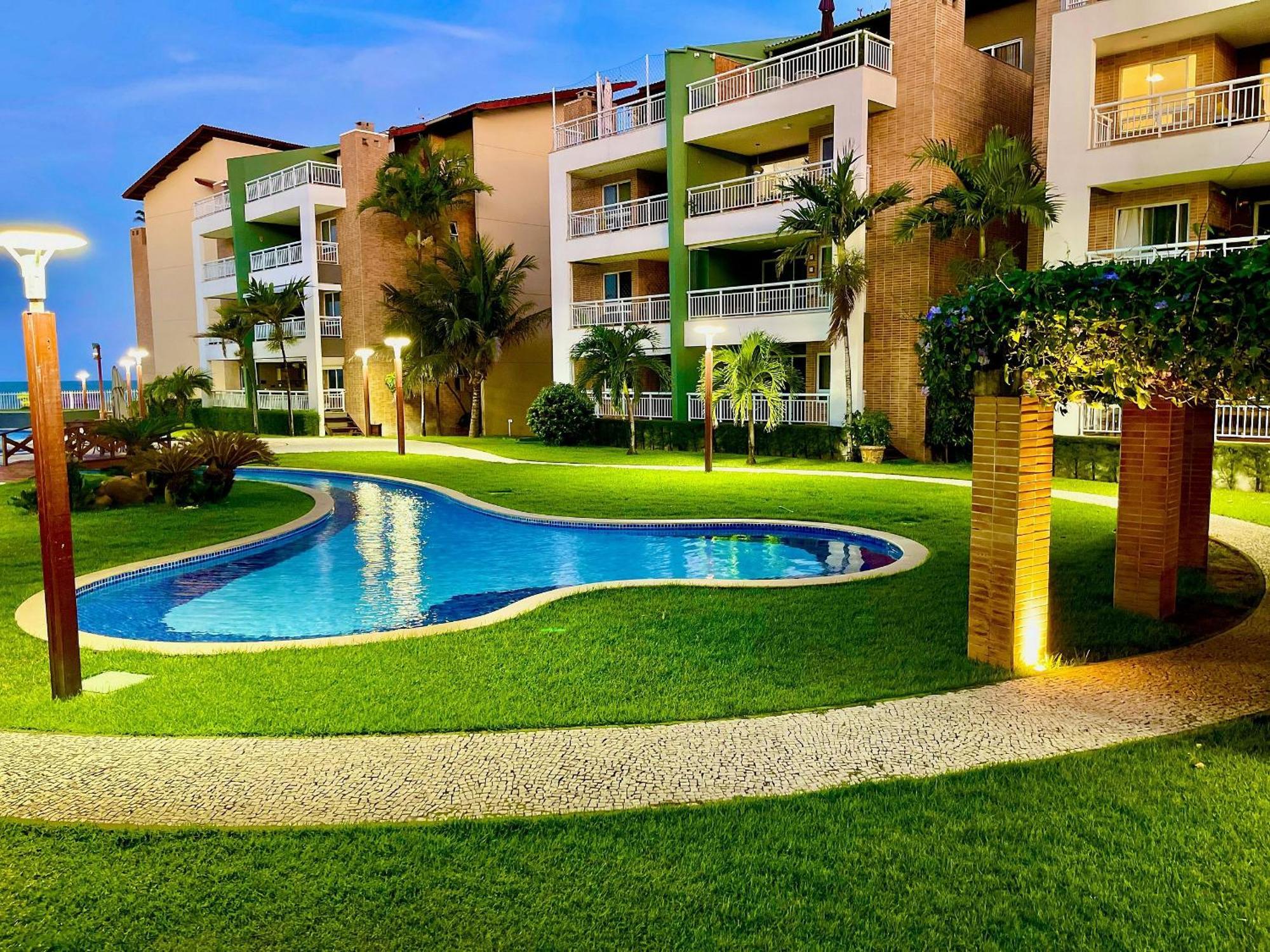 Terramaris - Aptos Vista Mar, Pe Na Areia, Vizinho Ao B Park Aquiraz Eksteriør bilde